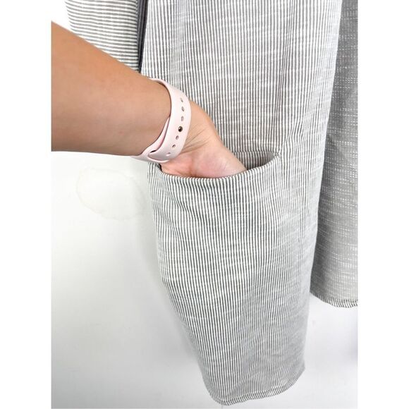 Donni Women's Gray Beige Long‎ Sleeve Cardigan Open Front Casual Lightweight OS - Picture 4 of 9